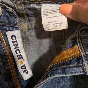 Men’s Cinch Up jeans in great condition, no tears